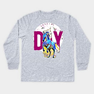 Special Day (cool horse) Kids Long Sleeve T-Shirt